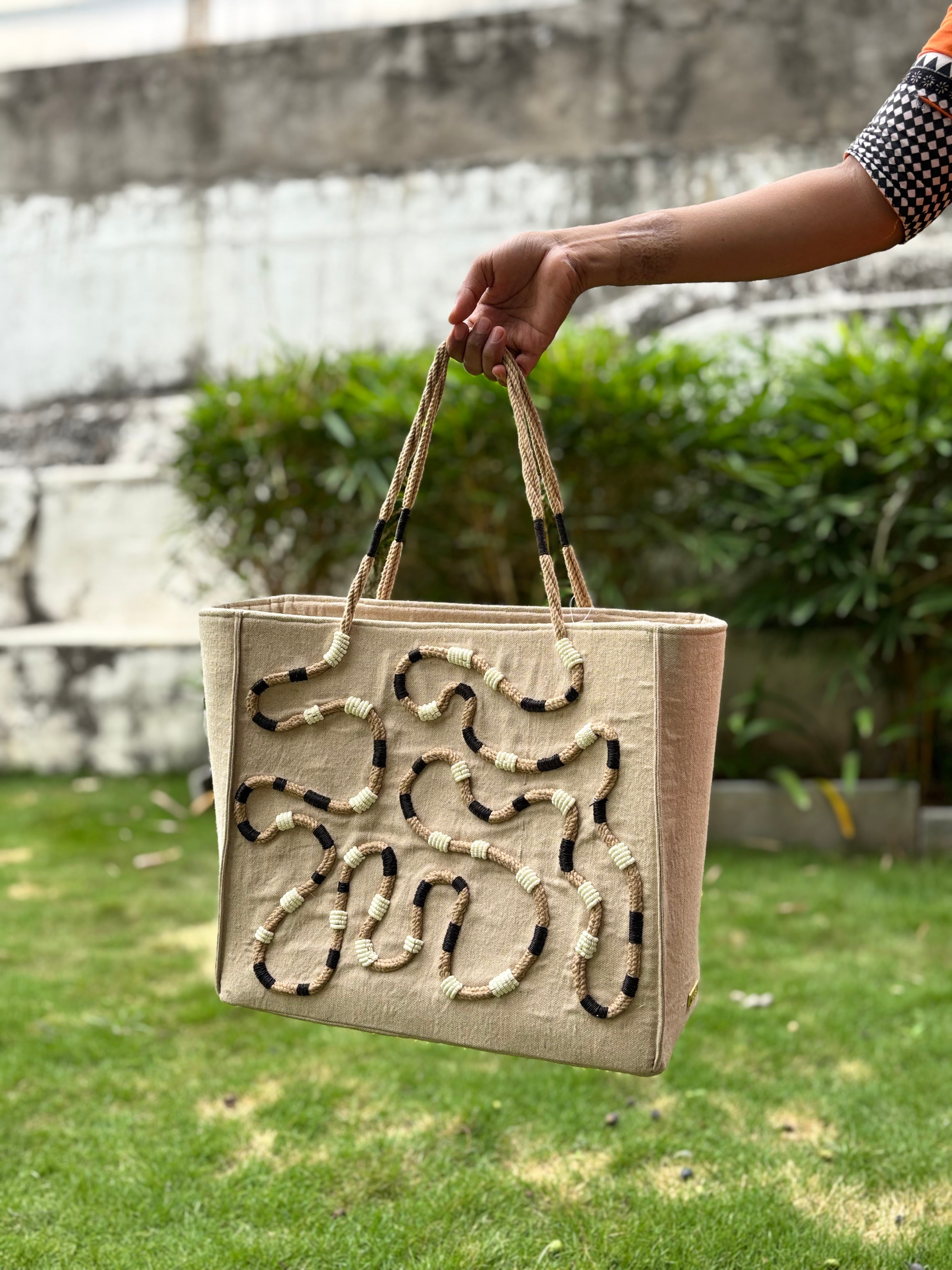 Sample Cord Couched Tote