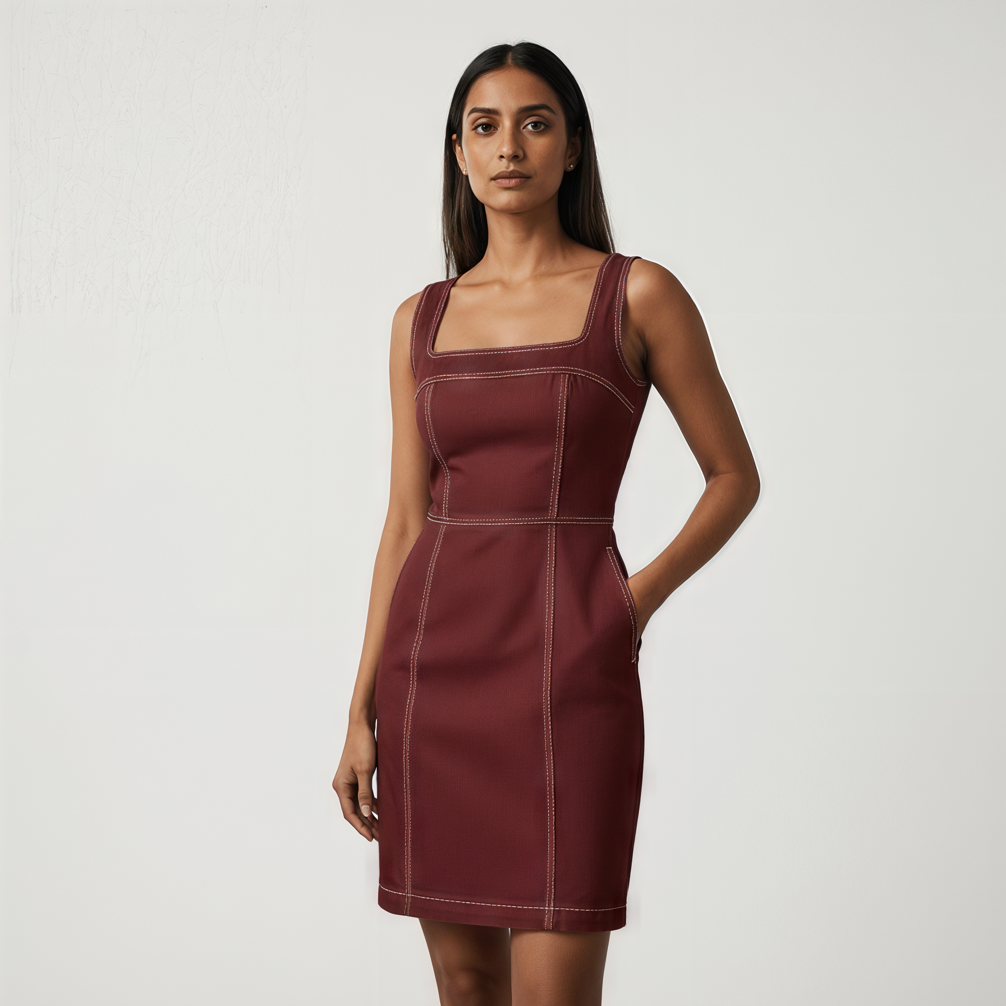 Desiree Square Neck Dress