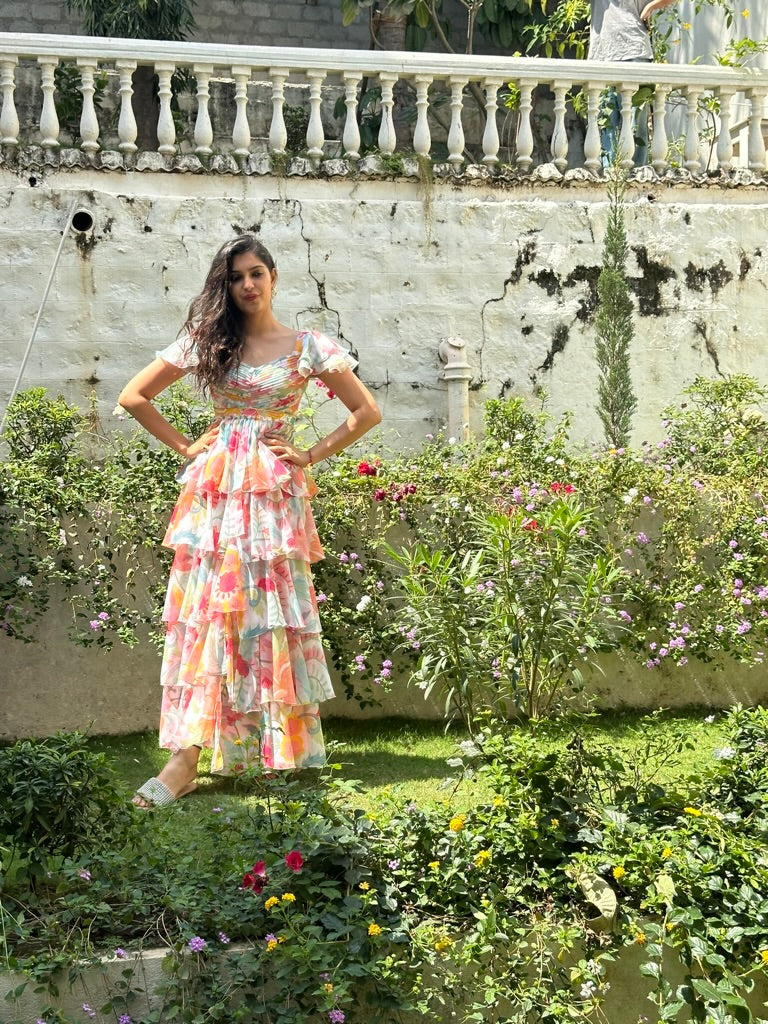 Gulabi Layered Dress – festive layered dress by Ozel