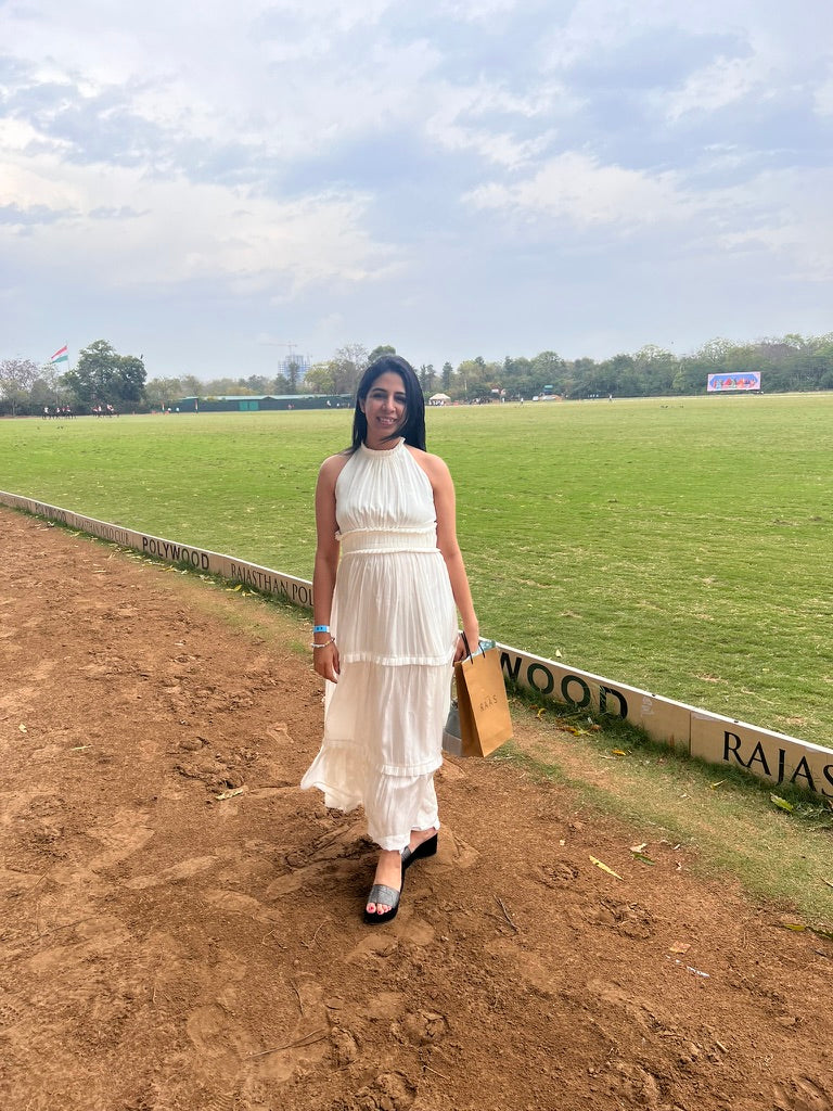 White Long Dress – pure white flowing dress by Ozel