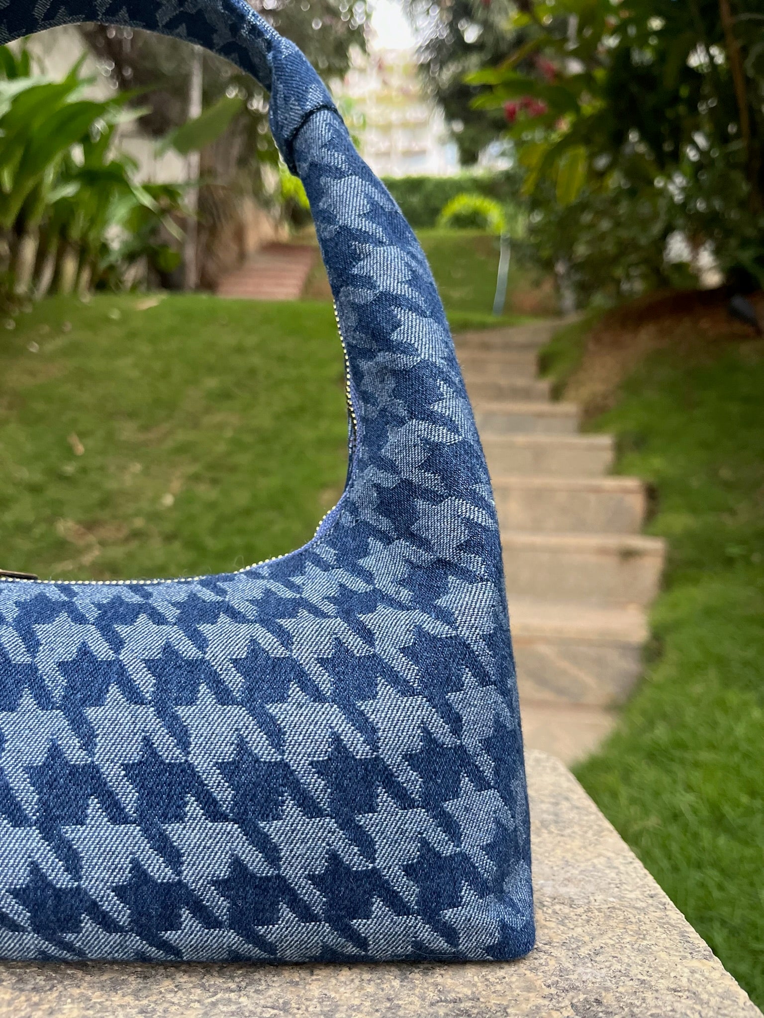 Charmette Denim Shoulder Bag