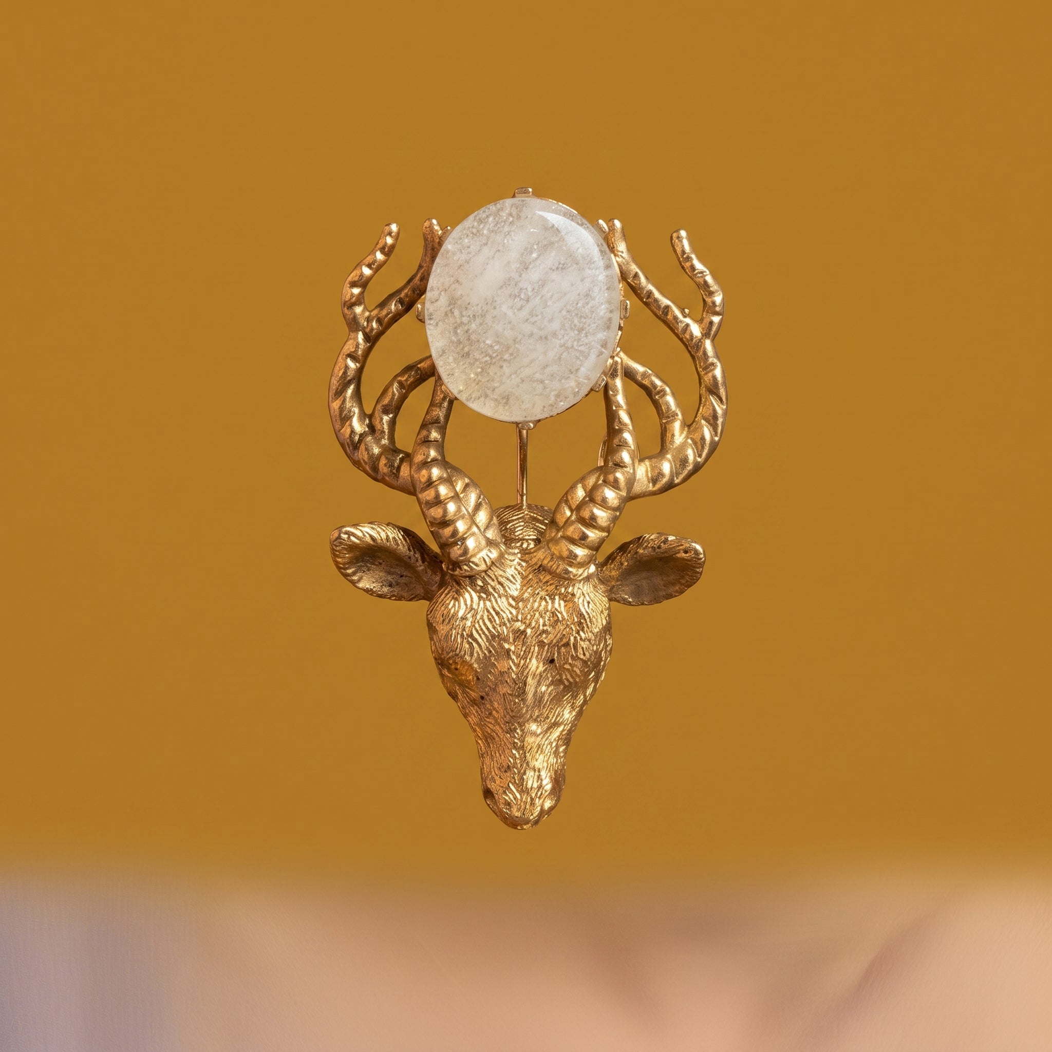 Stag Moonstone Chandelier Earrings