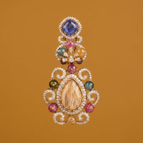 Paisley Drop Chandelier Earrings