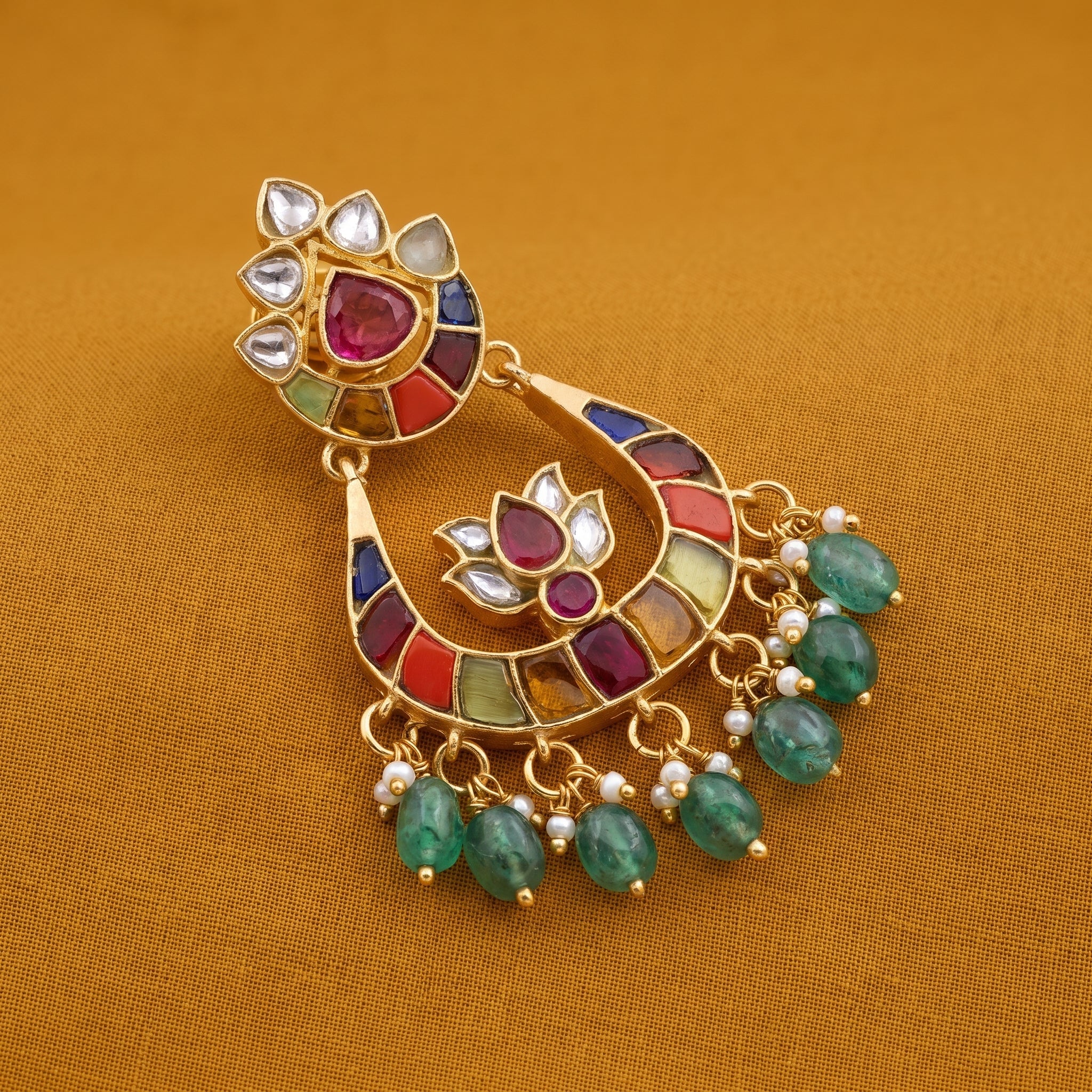 Peacock Garden Chandelier Earrings