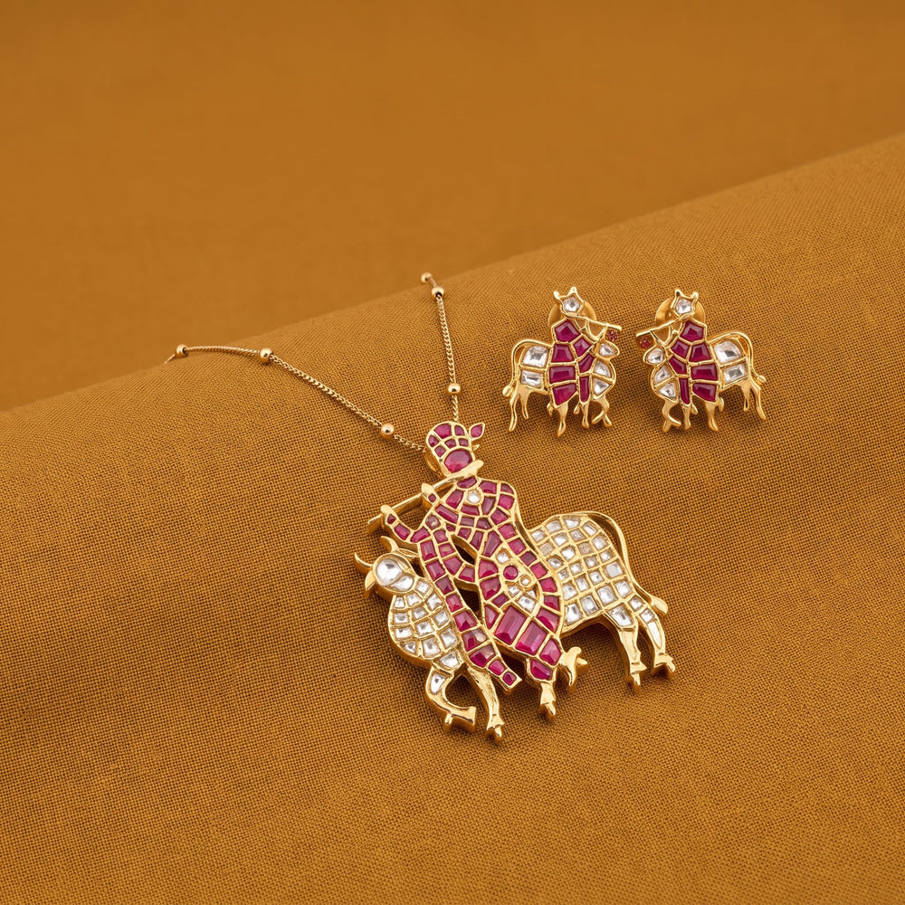 Krishna Gopala Necklace Set