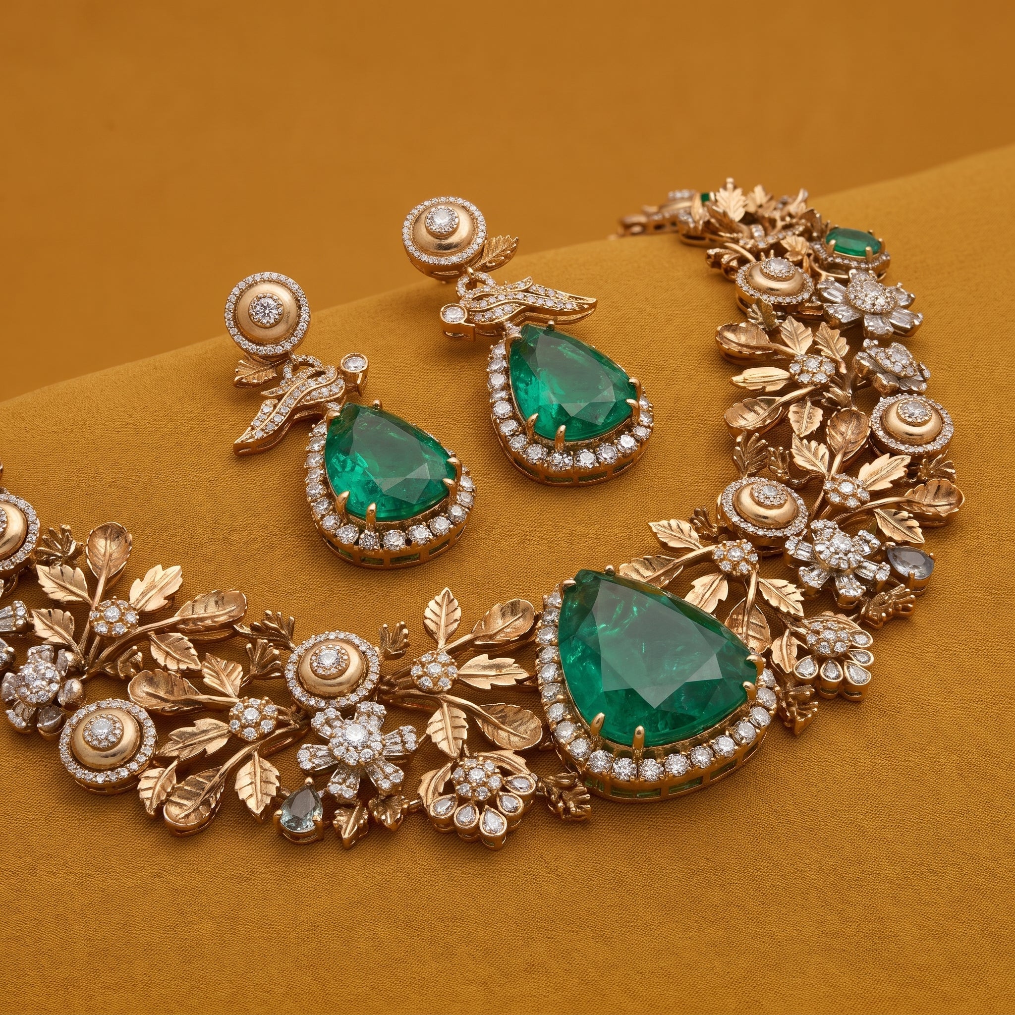 Verdant Garden Necklace & Earring Set