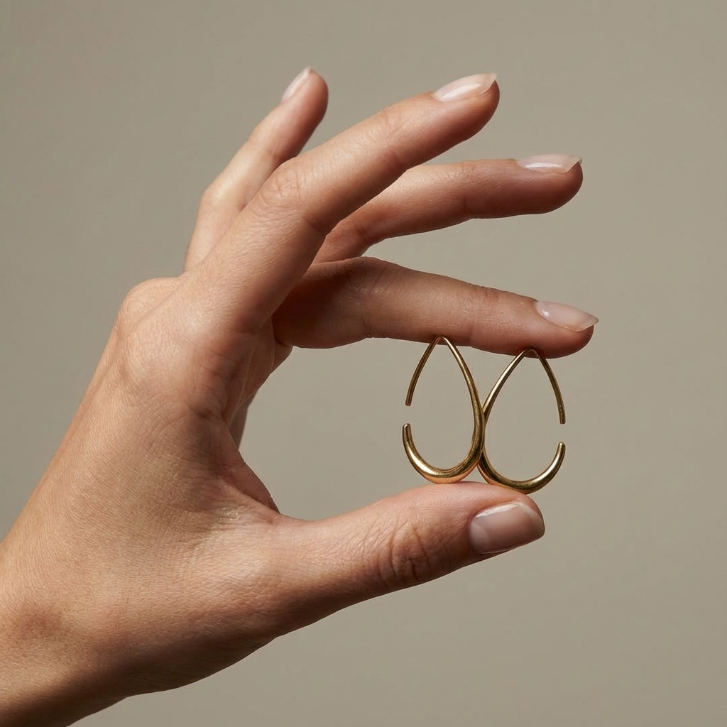 Twin Arc Hoop Earrings