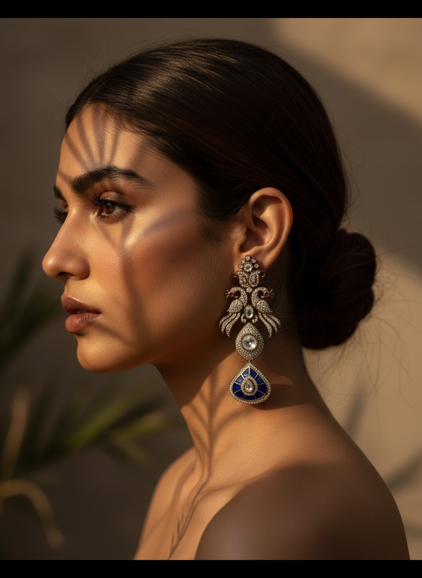 Noor Peacock Earrings