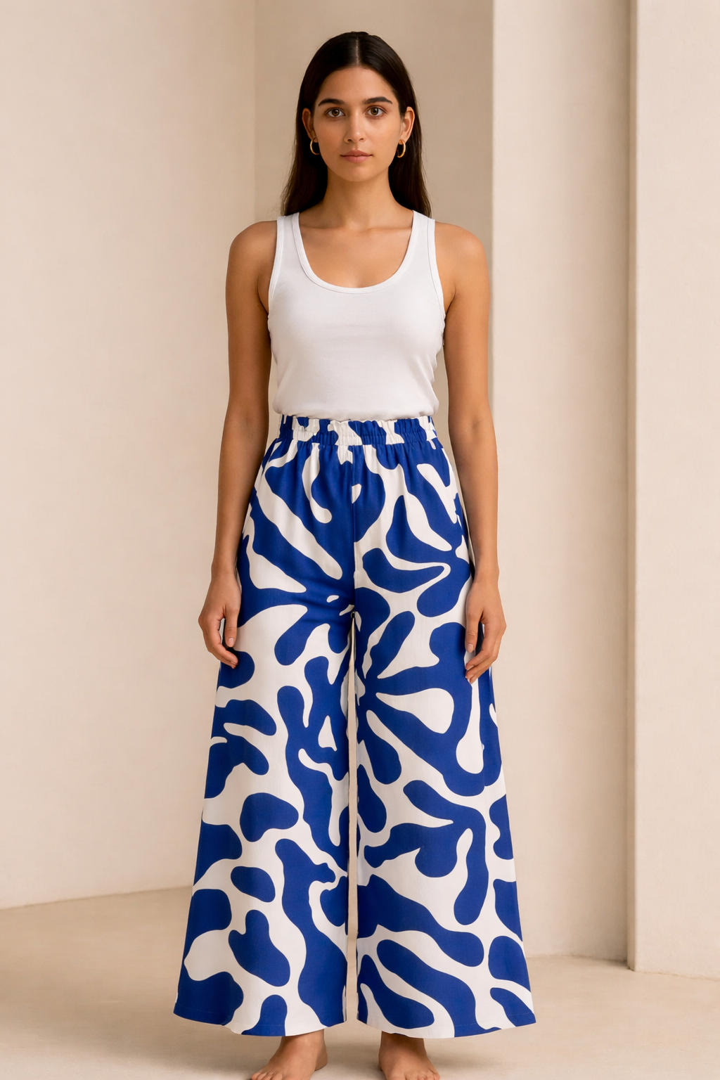 Indie Abstract Print Pants
