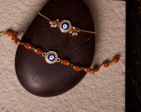 Divyaansh Evil Eye Rakhi Lumba Set