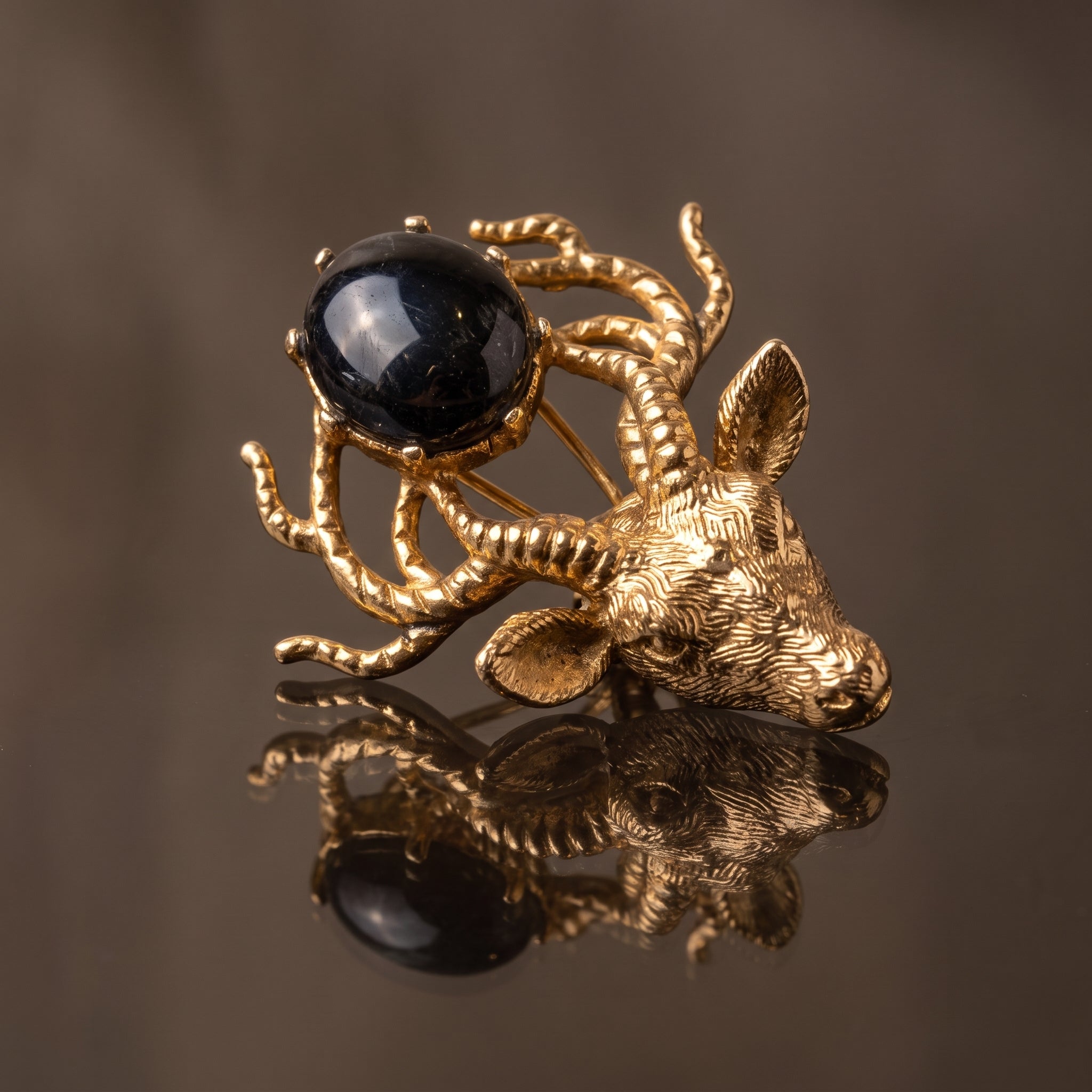 Deer Statement Drop Earrings