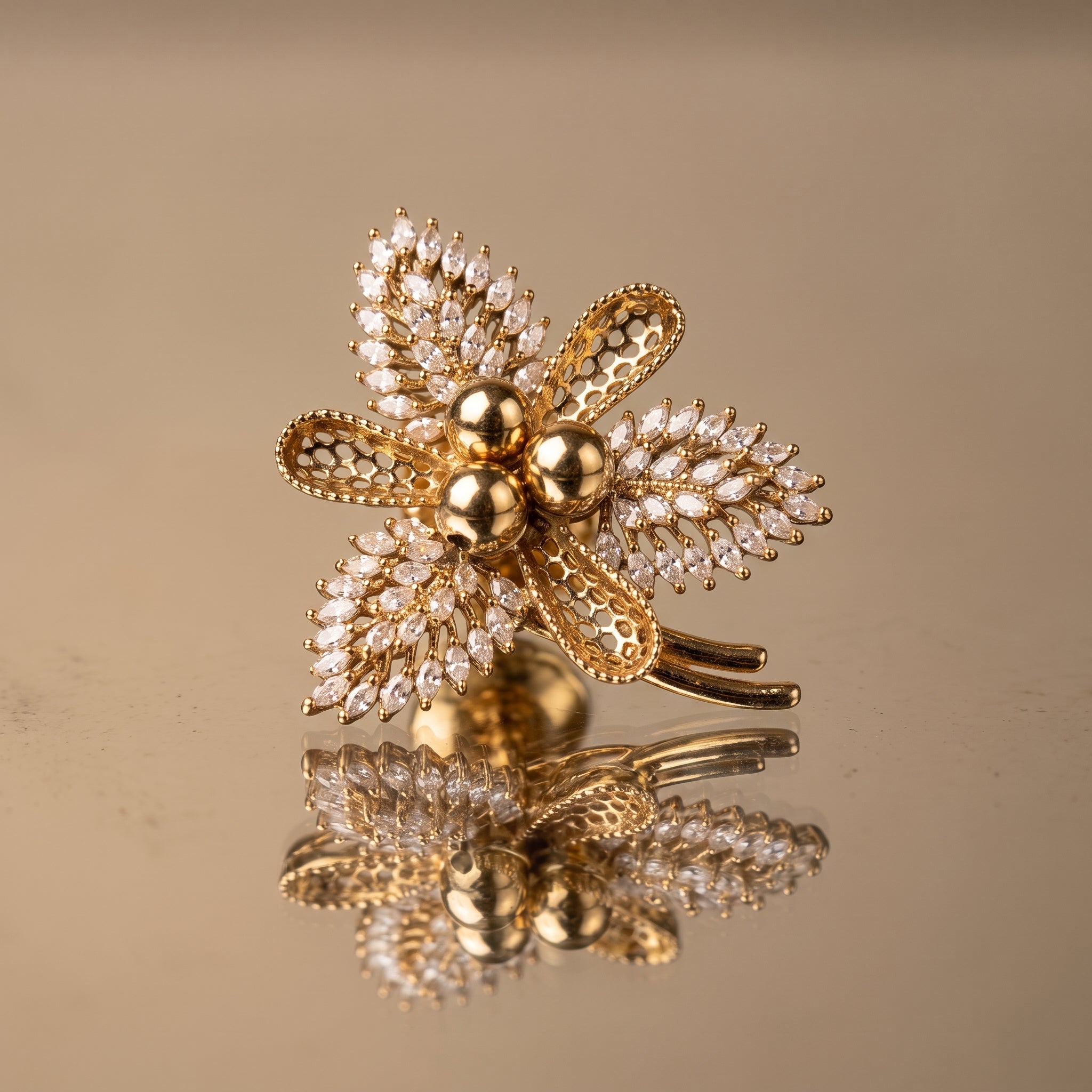 Blooming Bee Stud Earrings