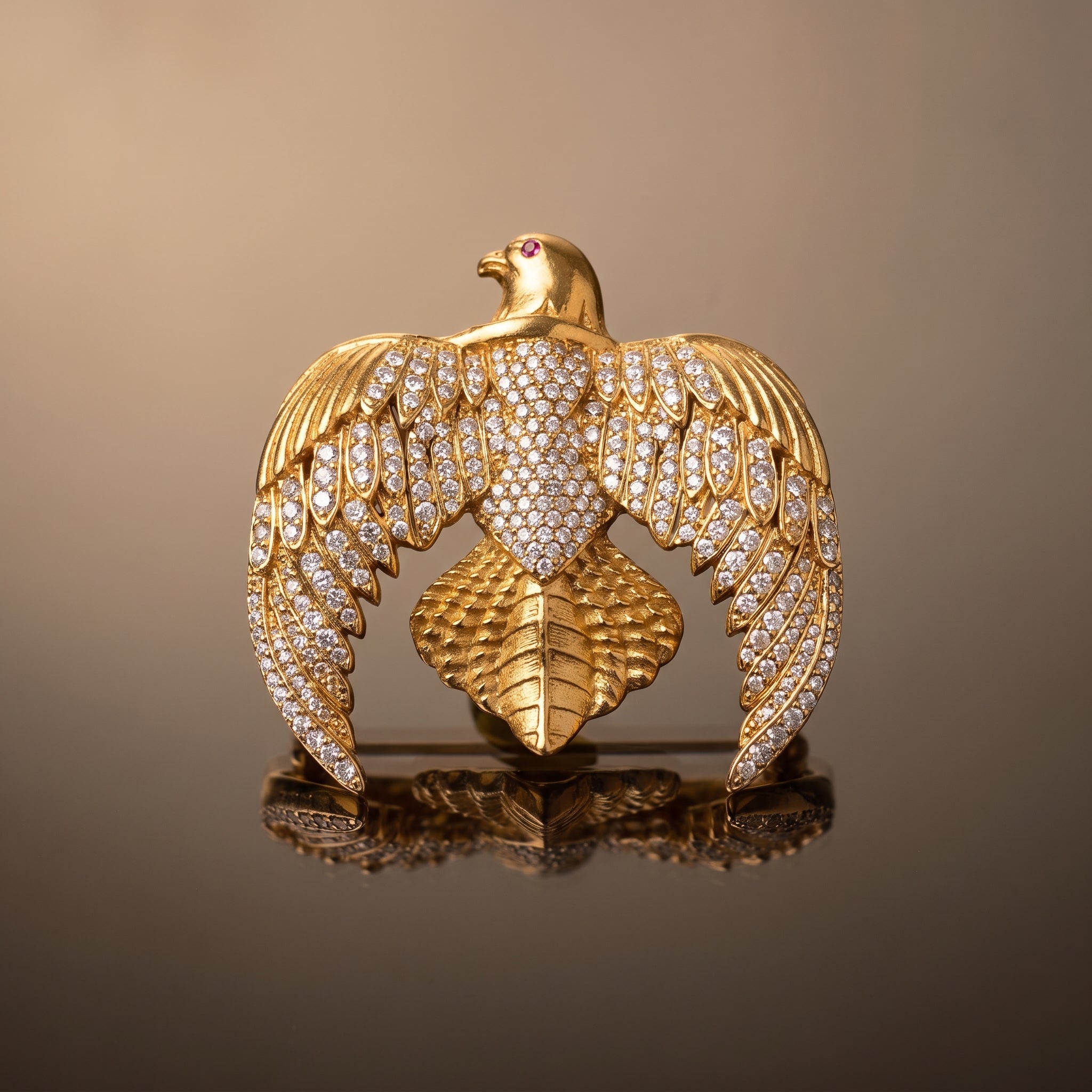 Winged Pendant Brooch
