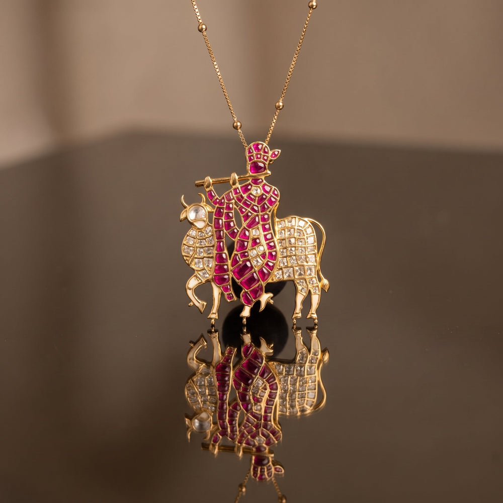Krishna Gopala Necklace Set