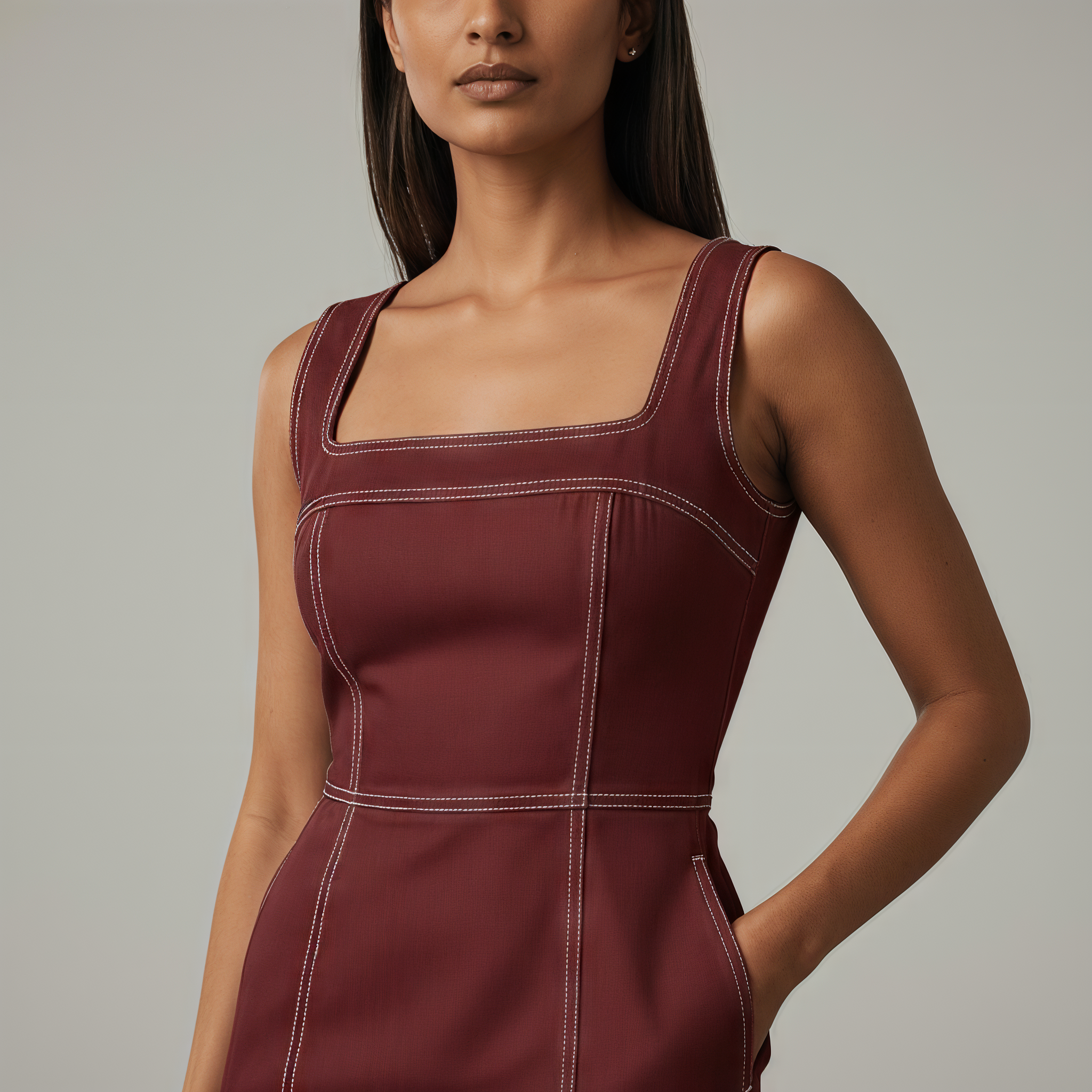 Desiree Square Neck Dress