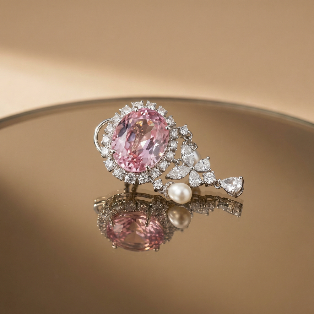 Roséva – imperial drop earrings by Ozel