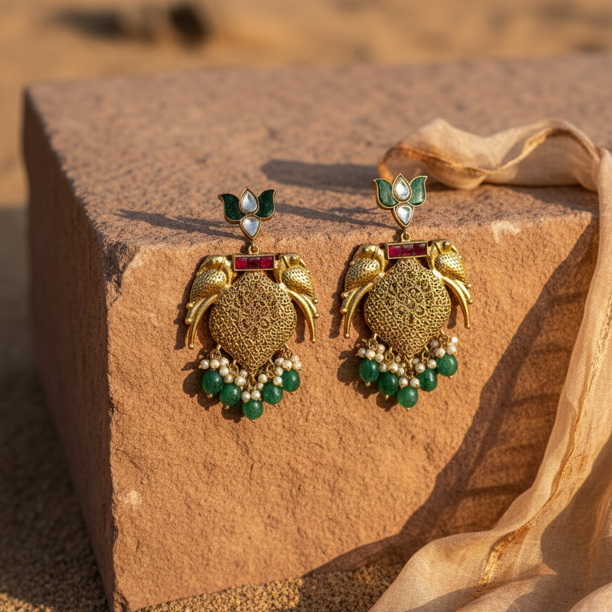 Kanmani Totem Heritage Earrings