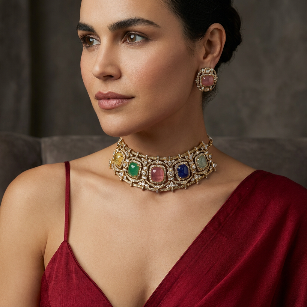 Navrasa Ratna Choker Set