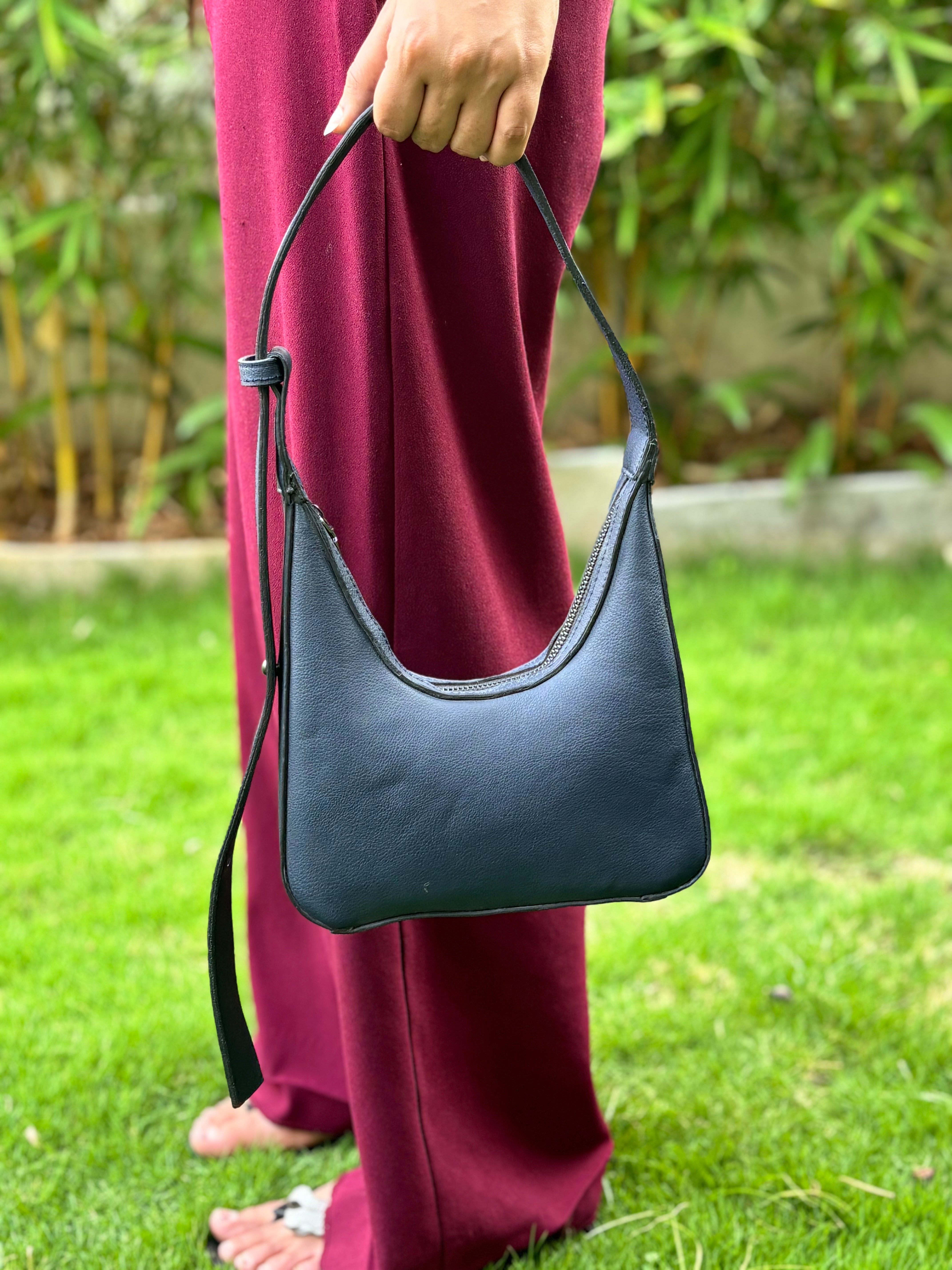 Zeba Navy Shoulder Bag