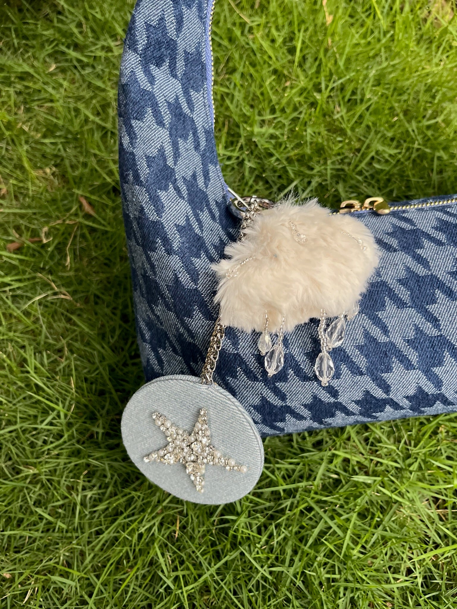 Charmette Denim Shoulder Bag