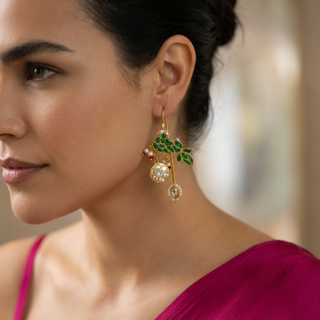 Vanashri Charm Drop Earrings