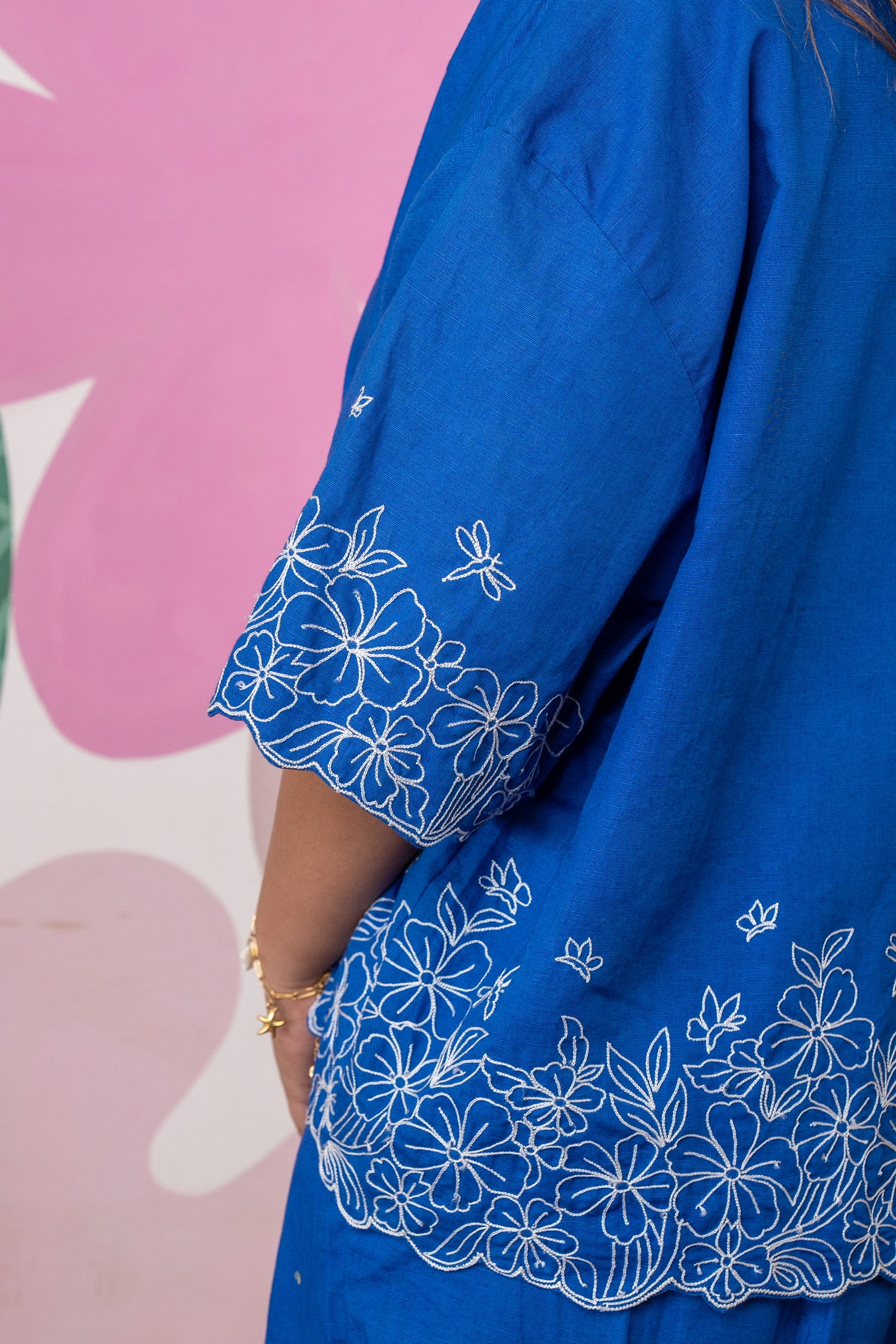Fleur electric blue coord set