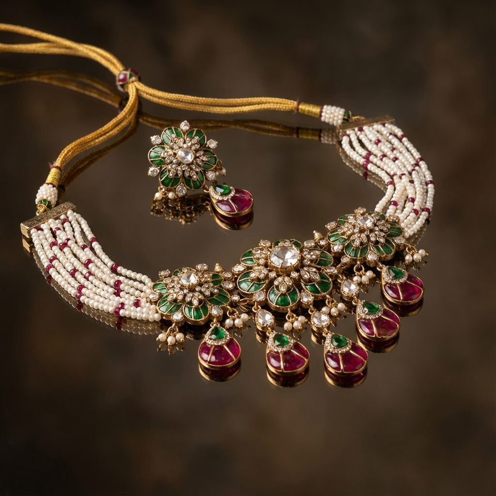 Meenakari Rani Necklace Set