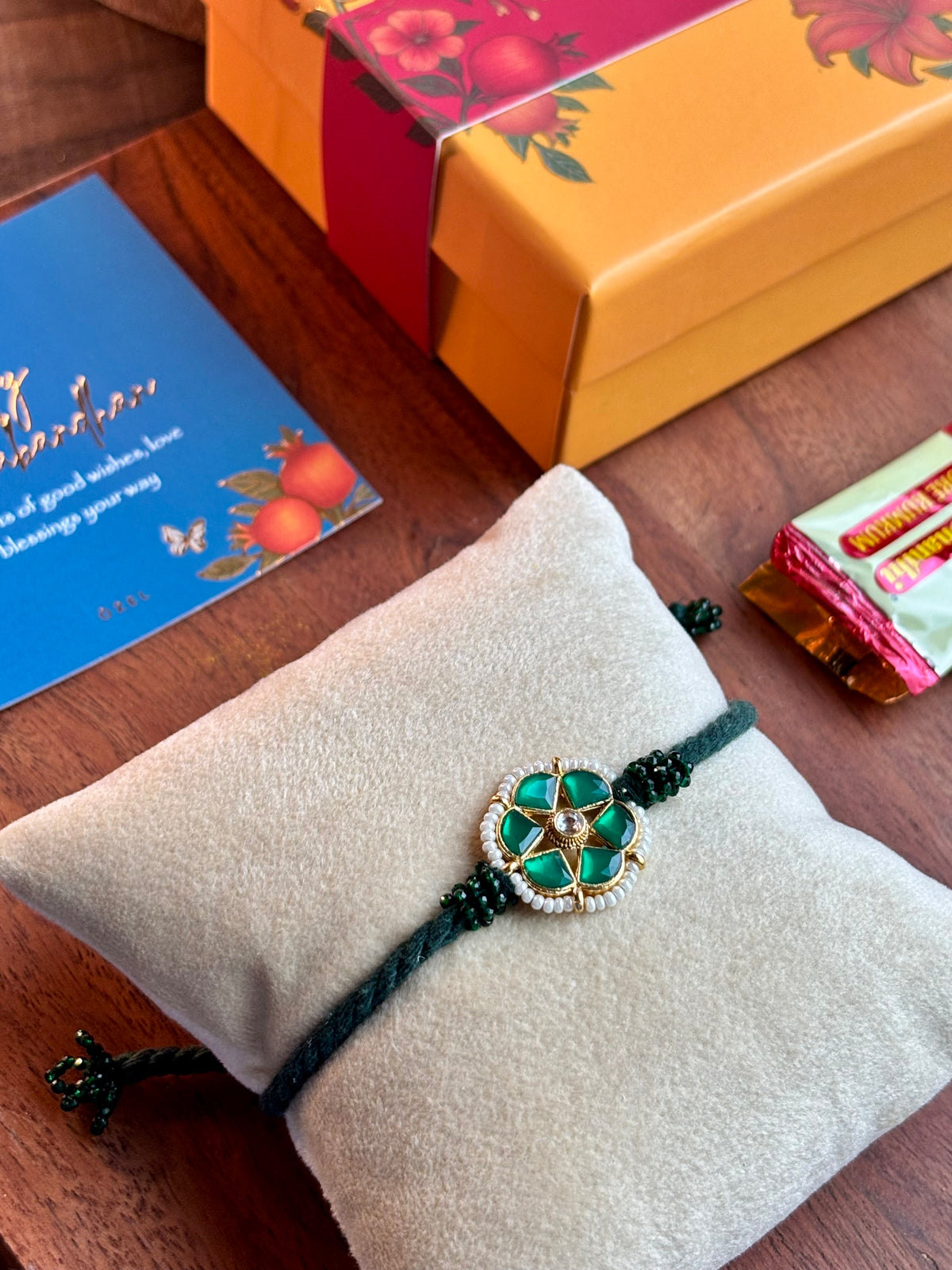 Pushp Rakhi (Green)