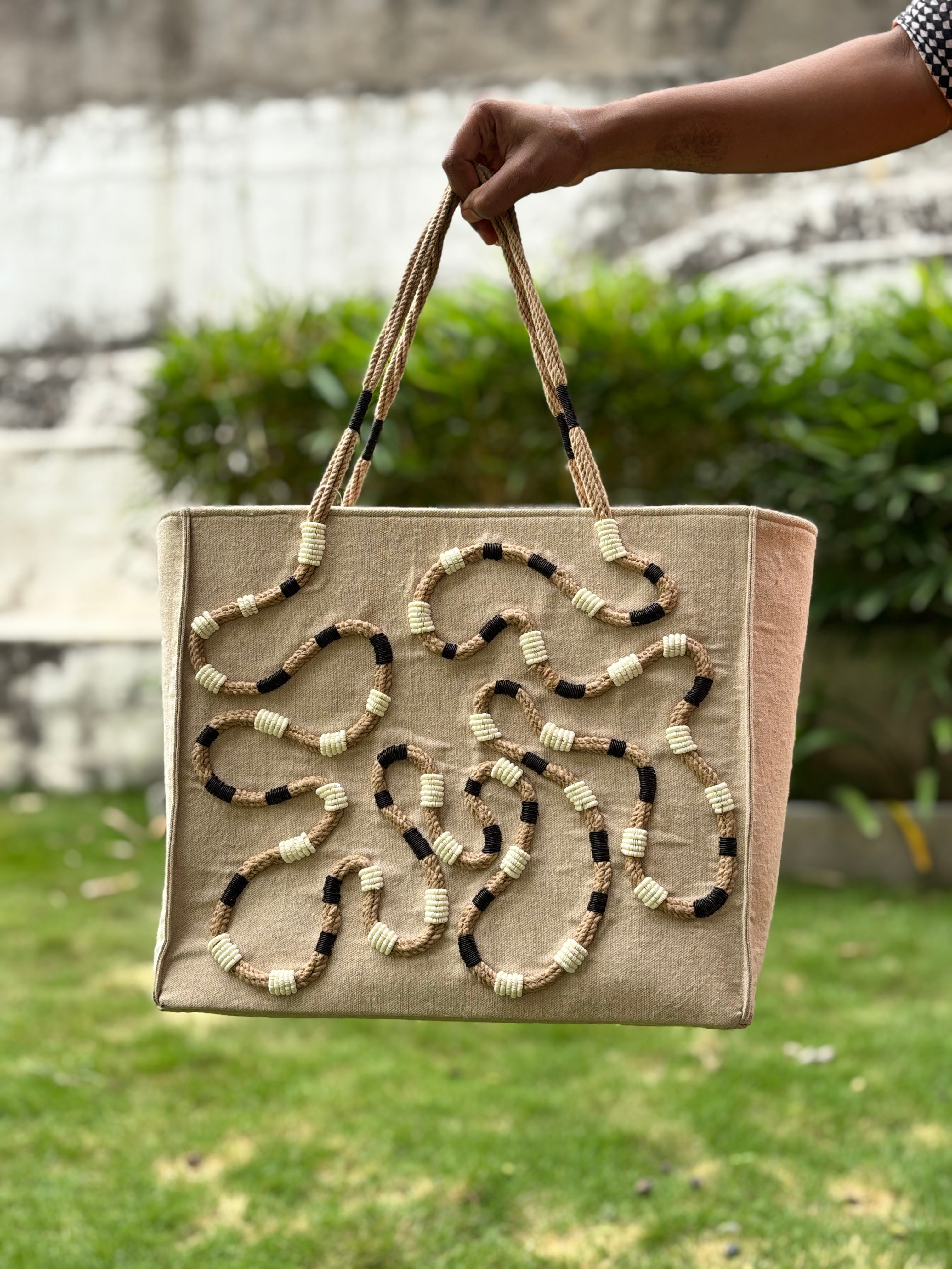 Sample Cord Couched Tote