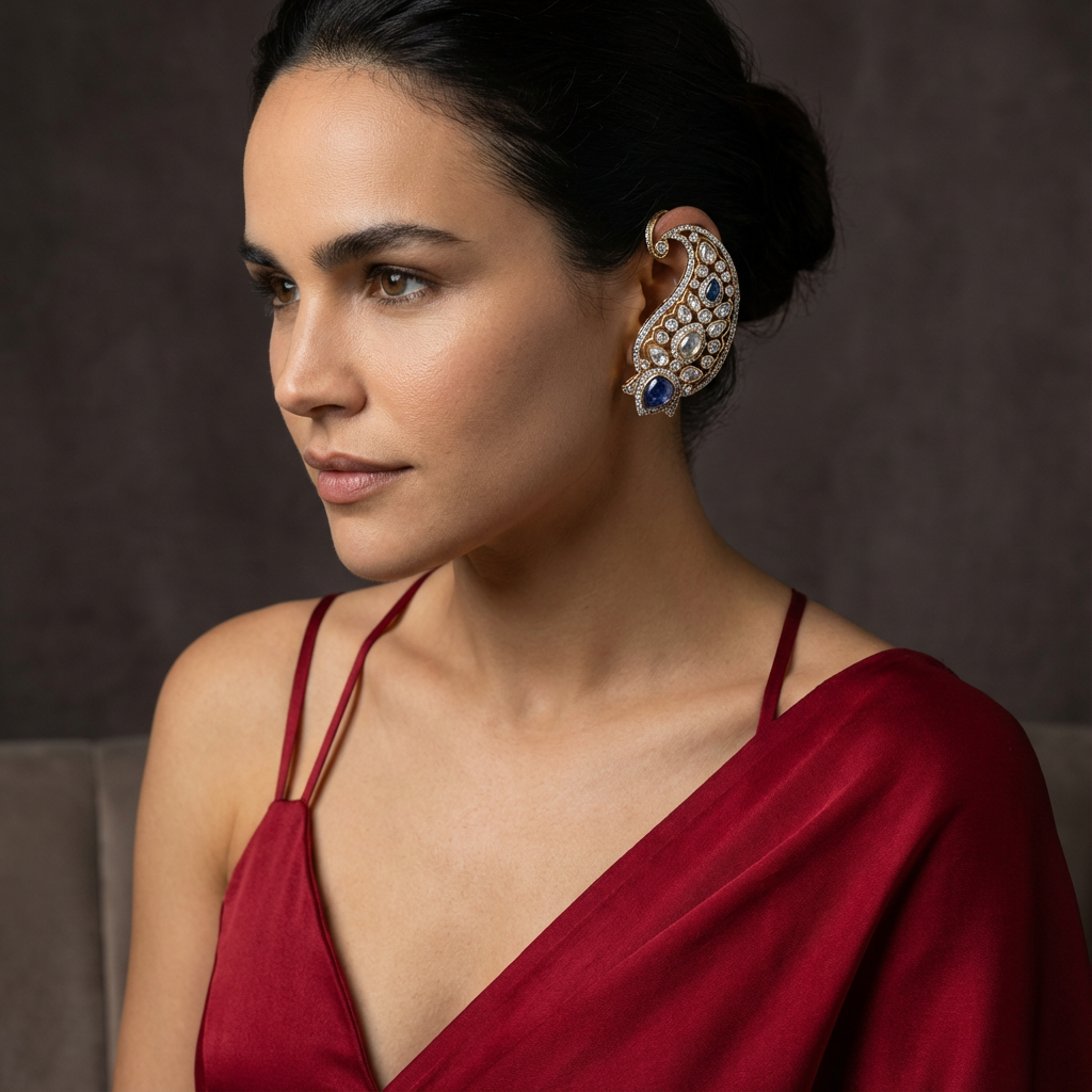 Mayura Navratna Ear Cuff