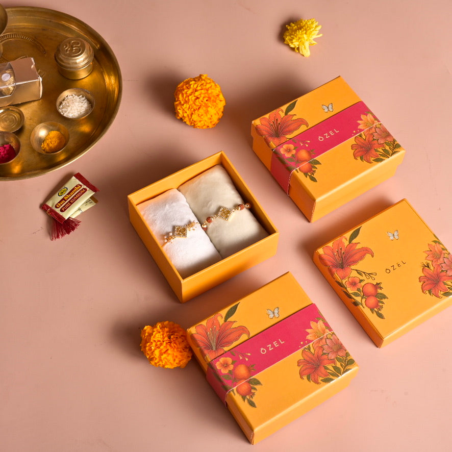 Prakash Om Rakhi Lumba Set