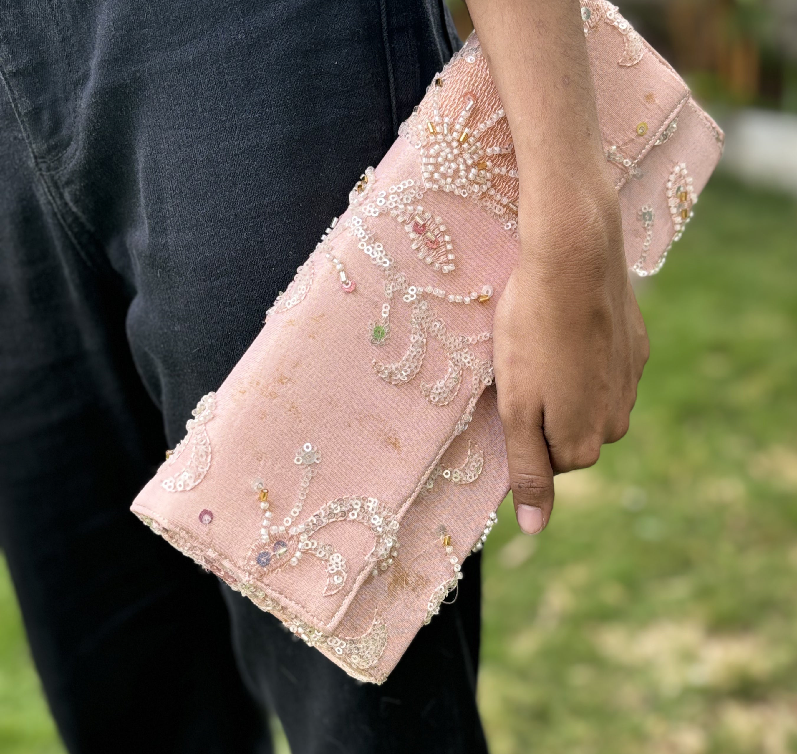 Sample Blush Pink Envelope Flap Bag