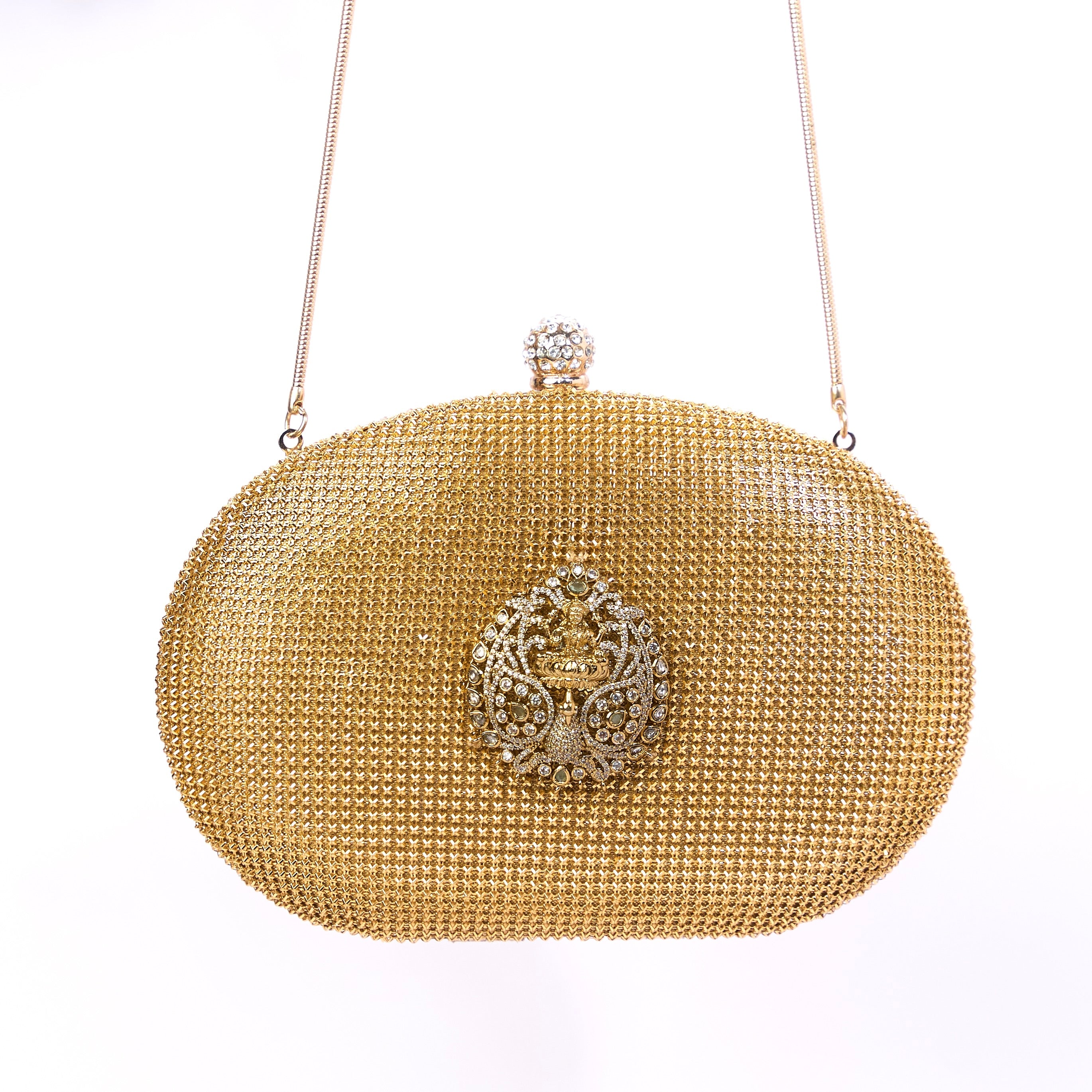 Lakshmi Gold Clutch Bag