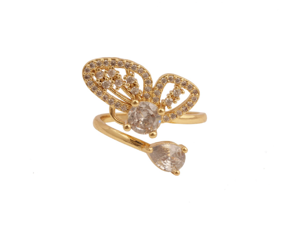 Statement ring – oversized gold statement ring by Ozel