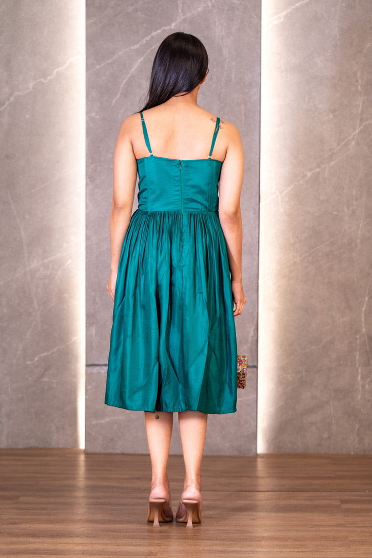 Emerald Green Corset Dress (Sale)