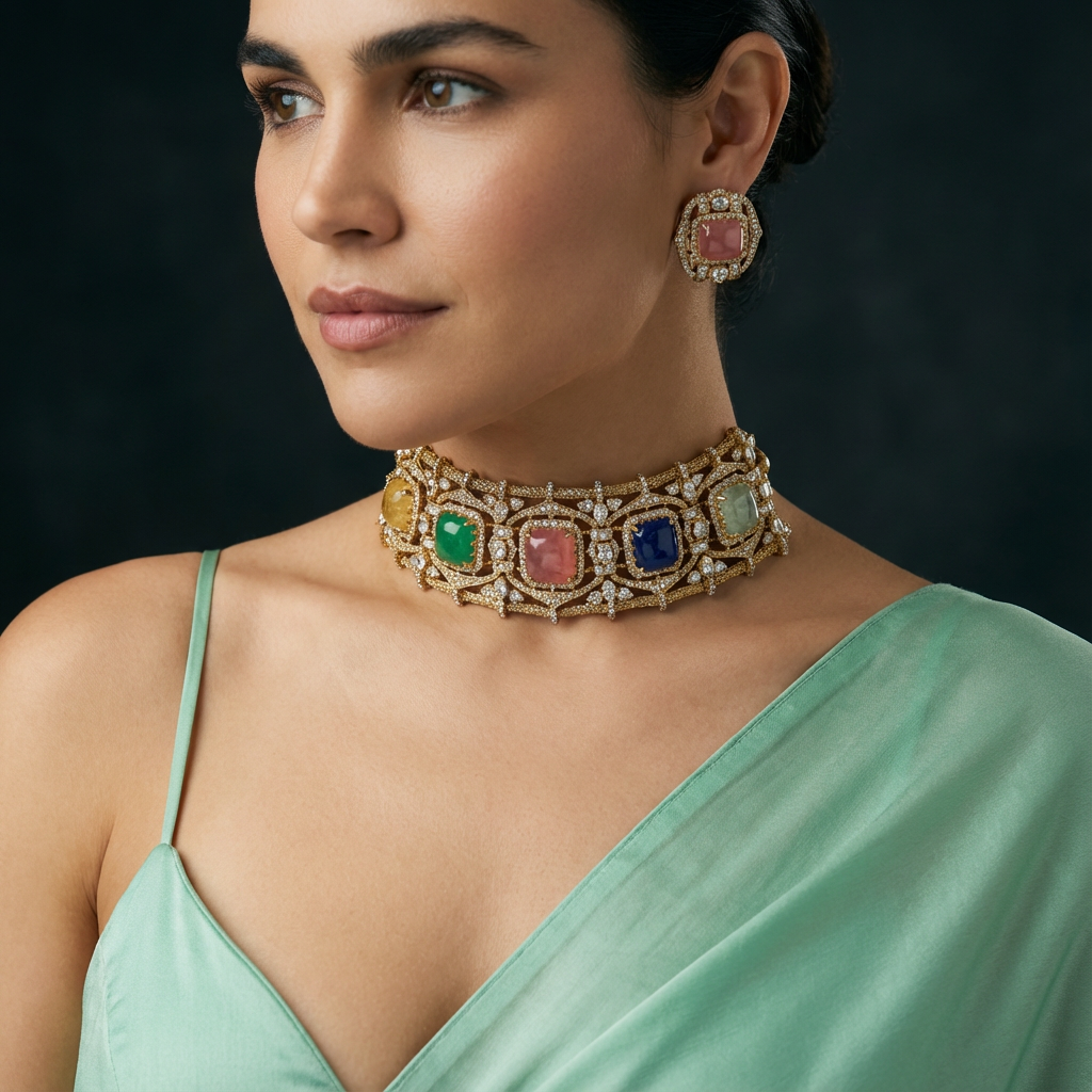 Navrasa Ratna Choker Set