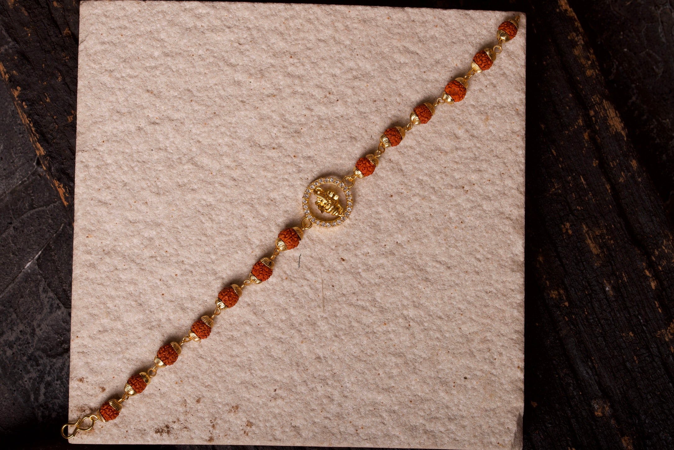 Gol Ganesh Set of 2 Rakhi Bracelets