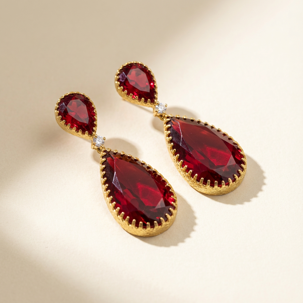 Scarlet Drop Earrings