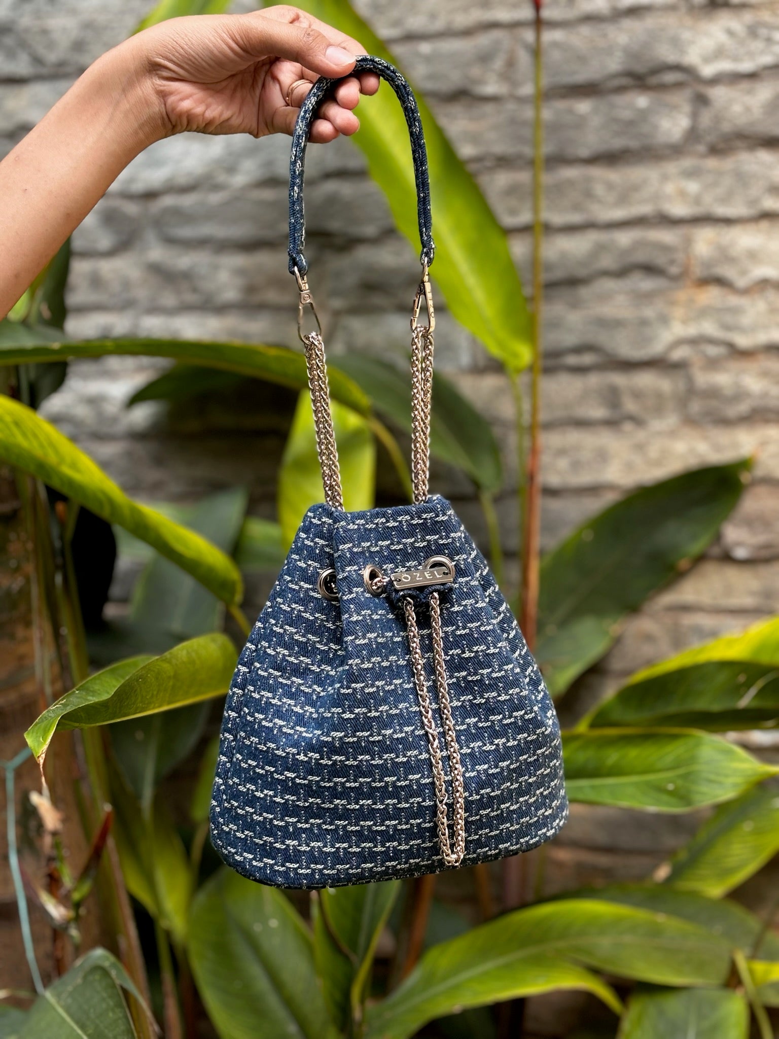 Indie Denim Bucket Bag