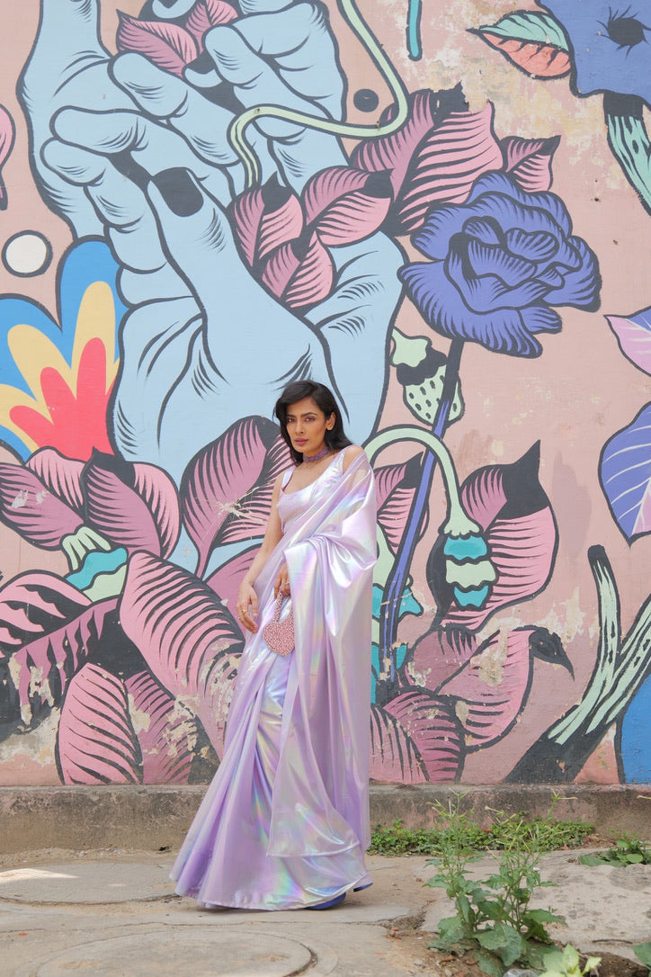 Ishita Mangal with Pink Rhinestone Mini Heart Bag