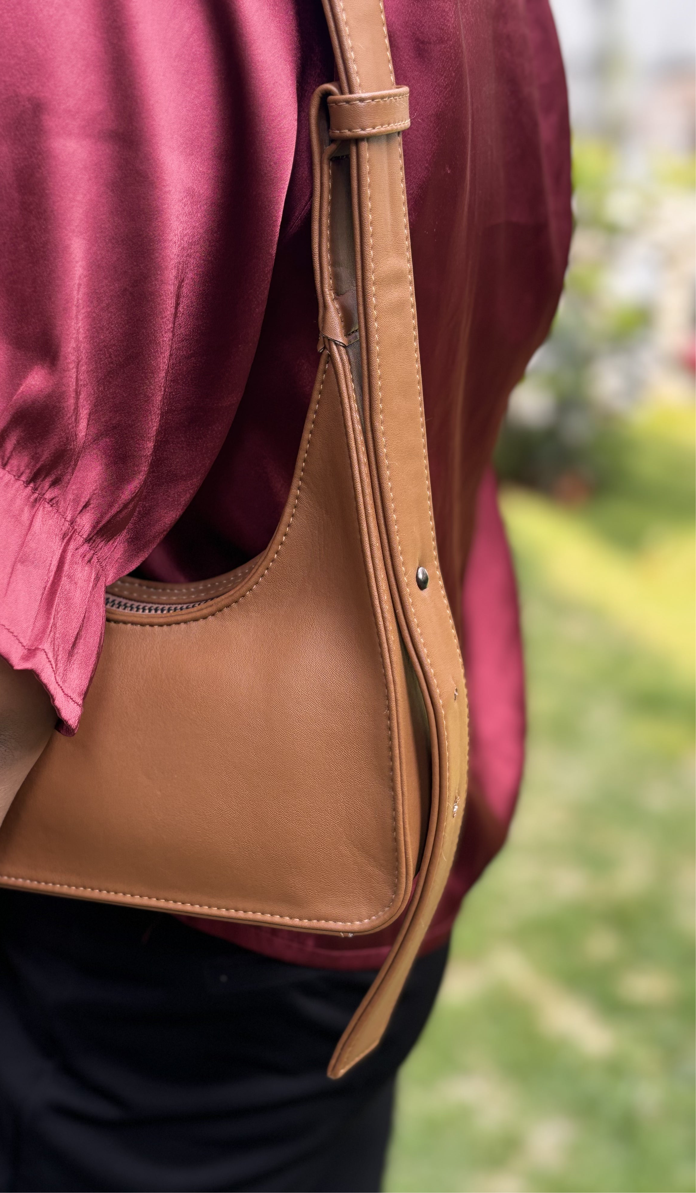 Sample Zeba Brown Handbag