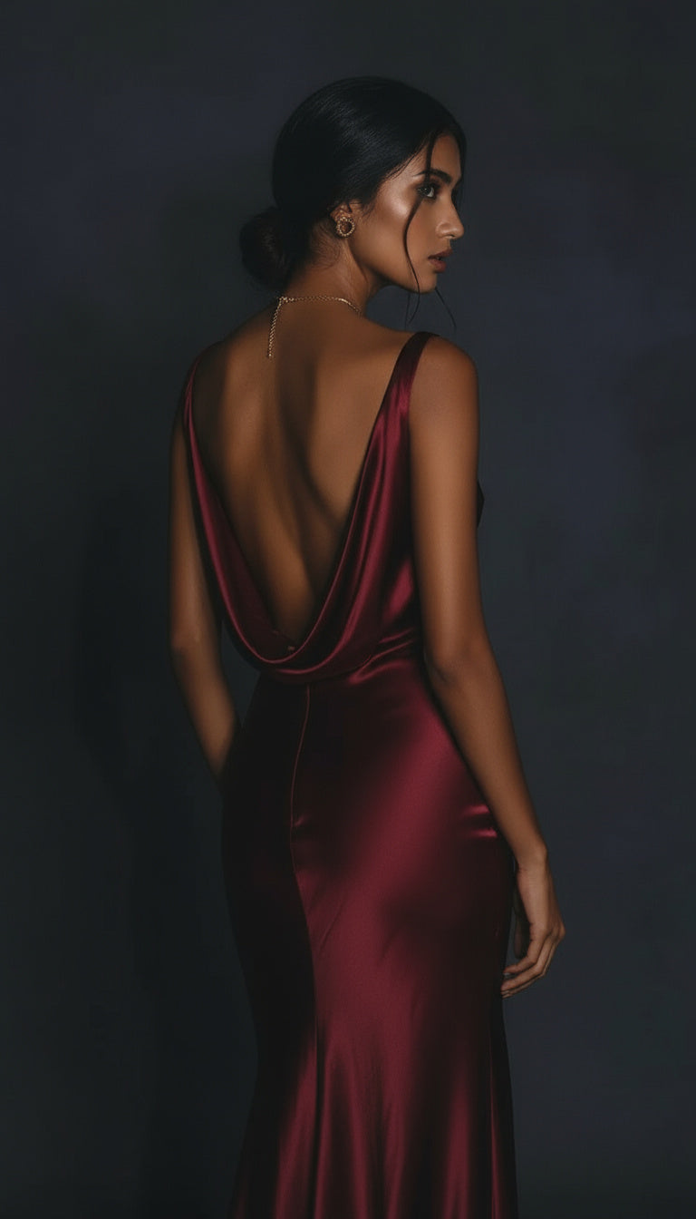 Back Cowl Gown