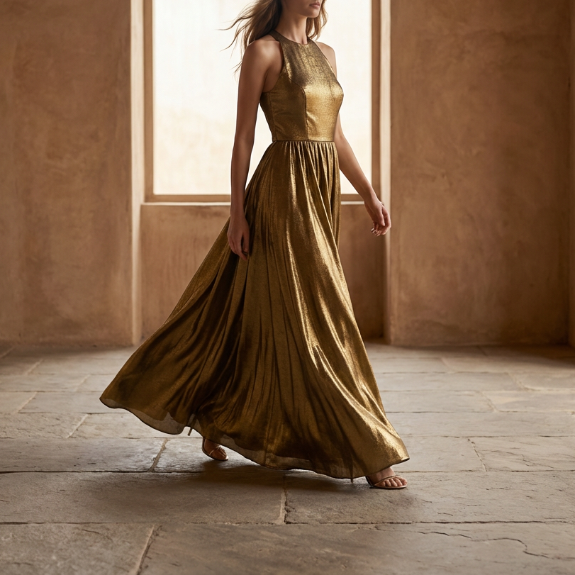 Gilded Long Dress