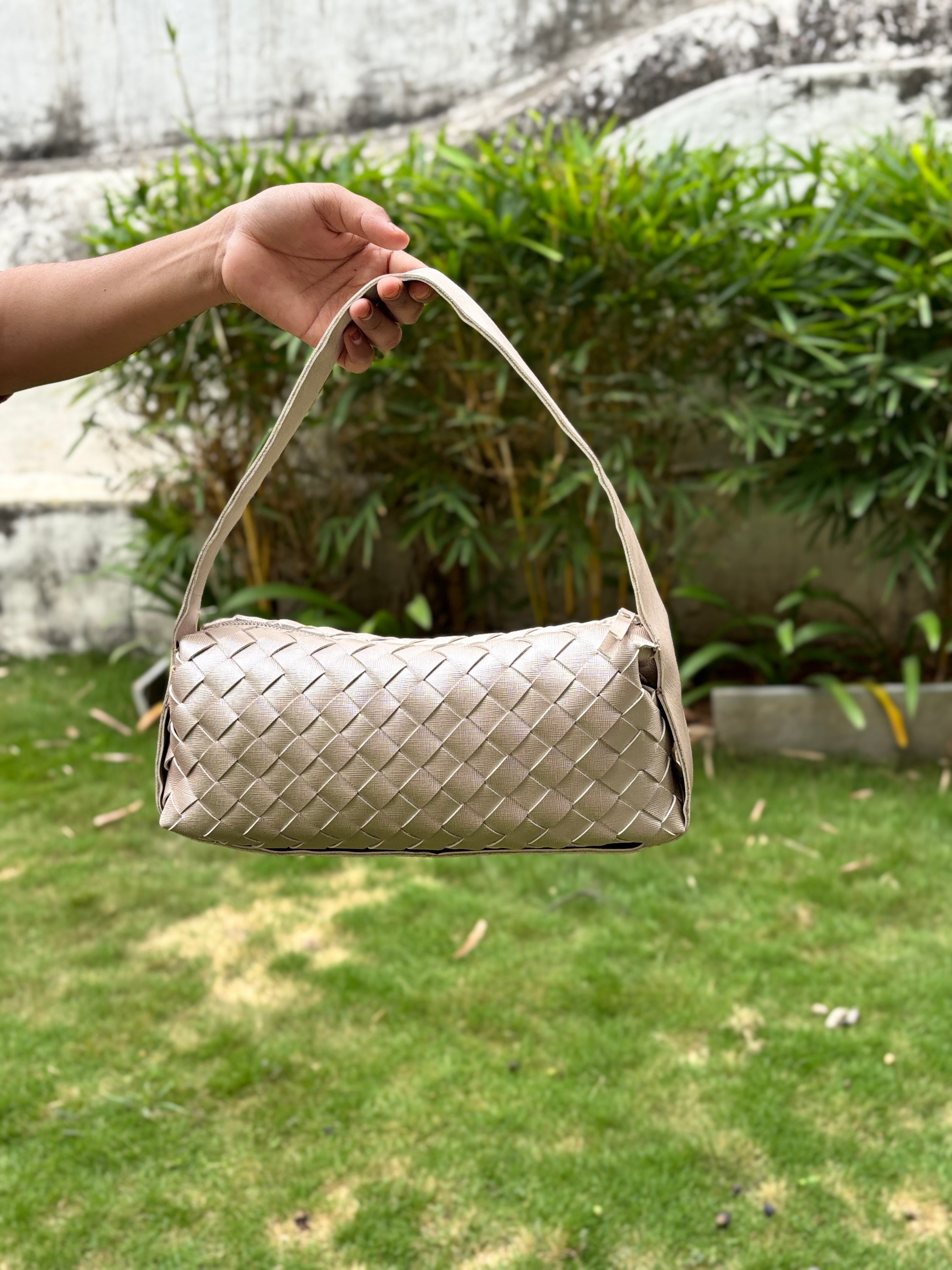 SAMPLE Woven Baguette Bag