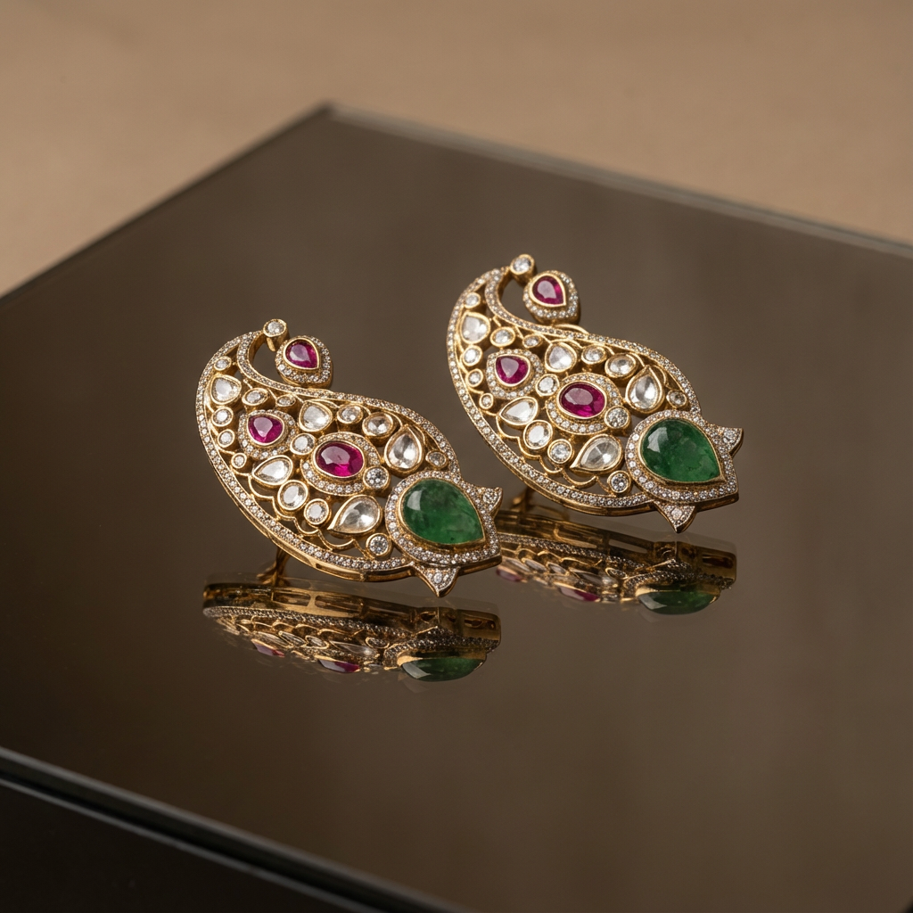 Mayura Navratna Ear Cuff