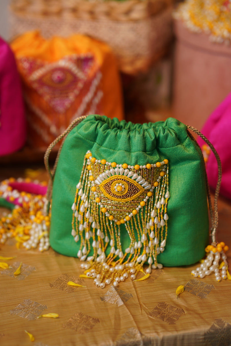 SET OF THREE BUCKET BAGS - Yellow, Pink, Orange