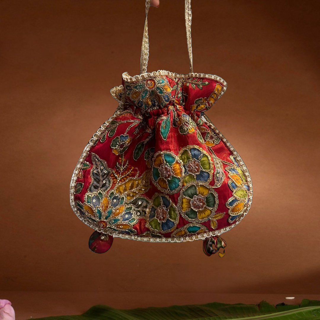Chakra U Shape Potli Bag