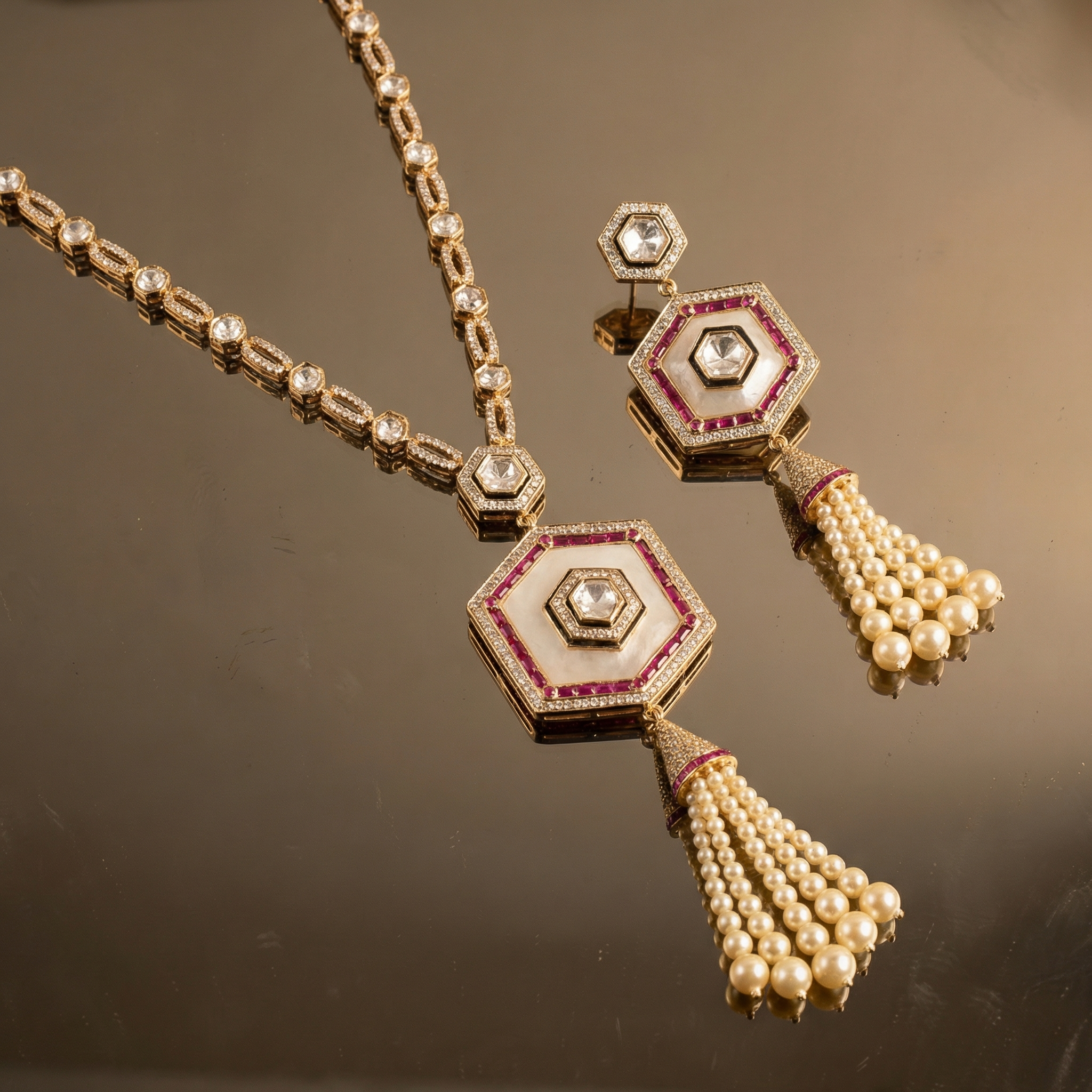 Elysian Pearle Necklace Set