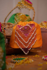 SET OF THREE BUCKET BAGS - Yellow, Pink, Orange