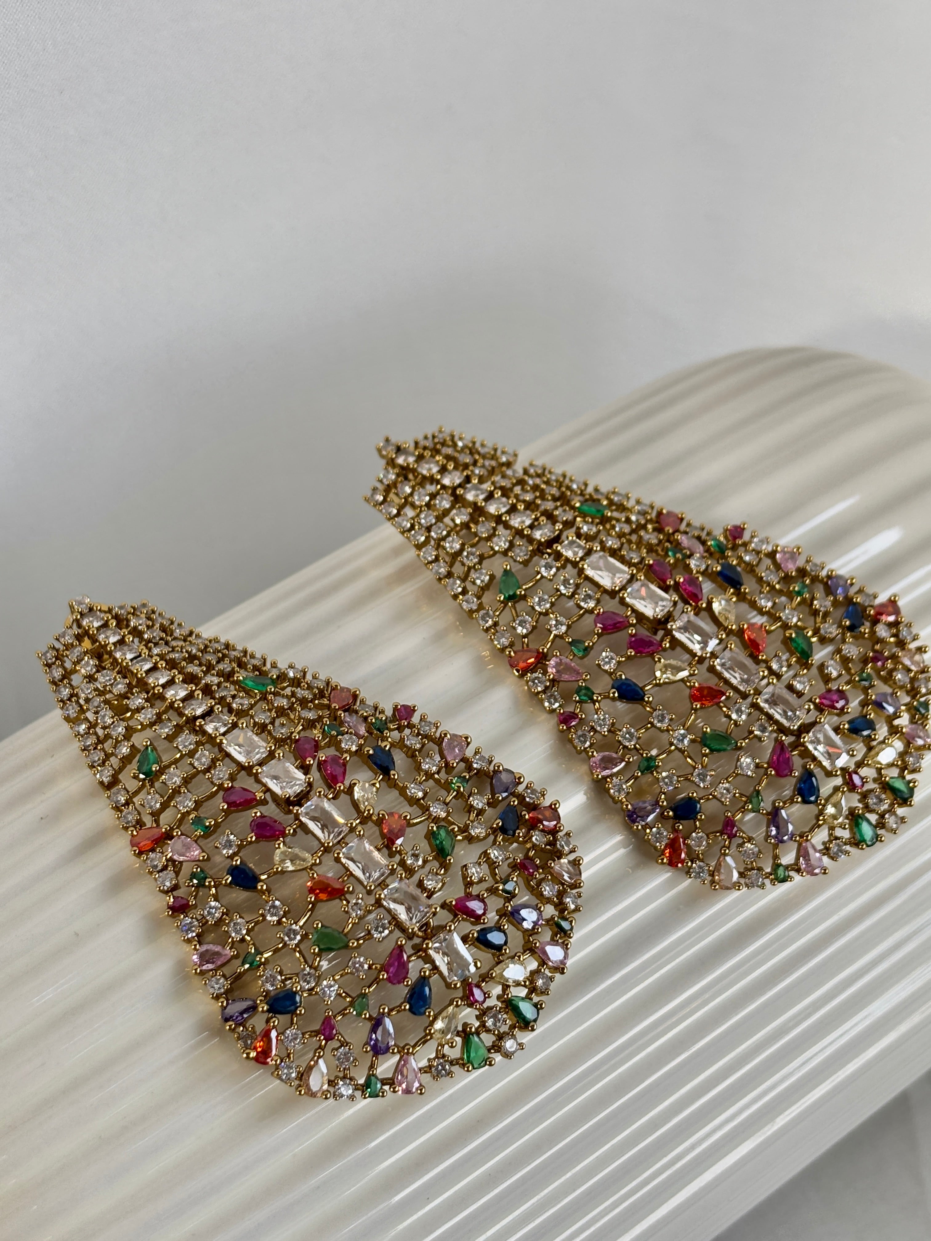 Prism Multicolor gems earrings